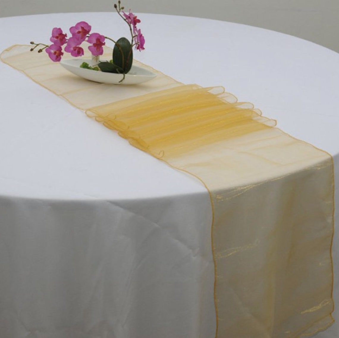 Gold Organza Table Runners Engagement Wedding Banquet Ceremony | Etsy