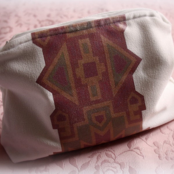 white underwear travel bags with aztec pattern, travel bag, toilet bag