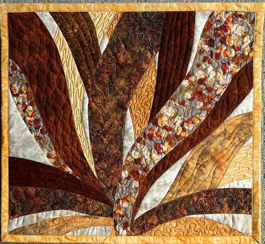 Rust Quilts Wall Quilt Rust Curves, Art Quilt, Wall Hanging - Etsy