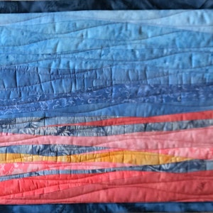 Sunrise 22 Wall Quilt, Art Quilt, Wall Hanging
