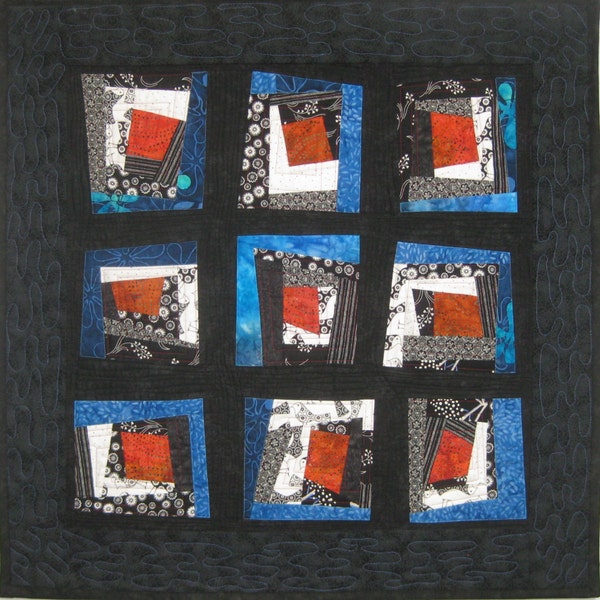 SALE - Rocking Blocks Wall Quilt