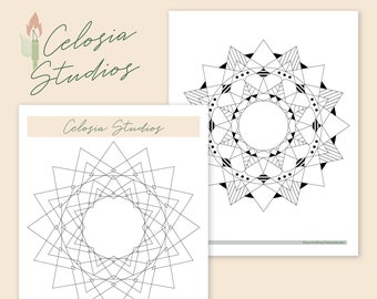 Mandala Coloring Pages | Printable Mandalas | Mandala Templates | Printable Mandala Sheets | Pyrography Templates | Wood templates