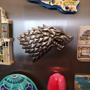 House Stark Direwolf badge magnet