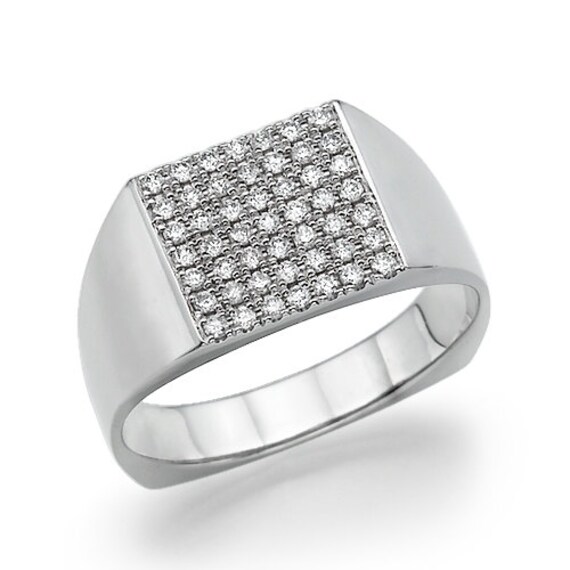 Manner Schmuck Diamanten Ring 036 Karat D F Vs2 Si1 Etsy