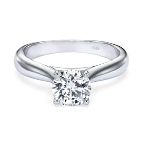 1.01 Carat F/VS1 GIA Certified Natural Solitaire Diamond Ring in 18k Gold