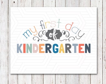 First Day of School Sign, Back to School Sign, Last Day of School Sign - INSTANT DOWNLOAD