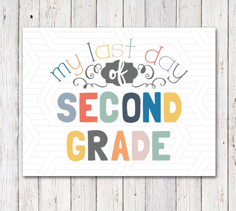 First Day of School Sign, Back to School Sign, Last Day of School Sign INSTANT DOWNLOAD image 4