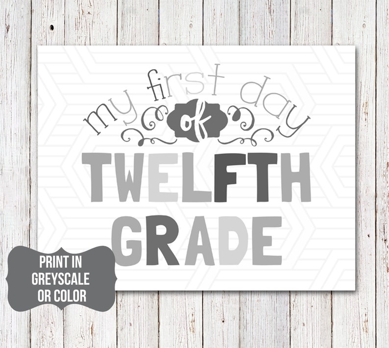 First Day of School Sign, Back to School Sign, Last Day of School Sign INSTANT DOWNLOAD image 5