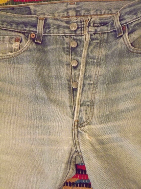 Vintage Mens 501 Button Fly Jeans Levi Strauss & … - image 3