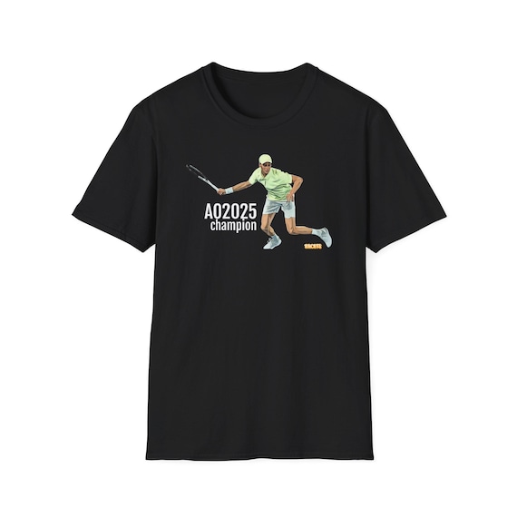Jannik Sinner Champion T-shirt: Australian Open Tennis Fan Tee