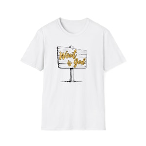 Wout Van Aert Cycling Fan Tee: Wout is God, Unisex Softstyle Shirt