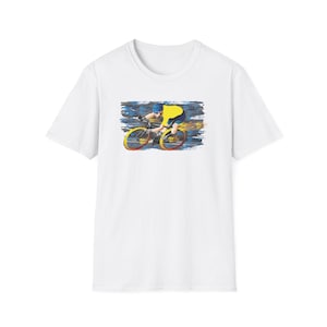 Tour De France Unisex T-Shirt, Cycling Tee, Softstyle Shirt, Double M Art, Iconic Design