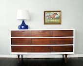 SOLD.  Vintage Mid Century Modern Dresser TV Stand Media Console