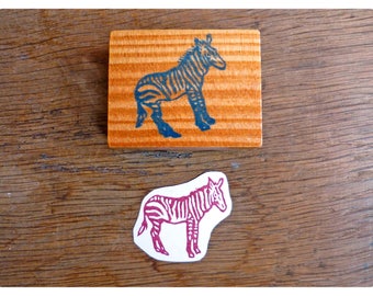 Rubber stamp zebra