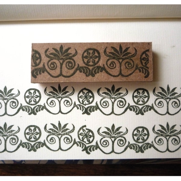 Rubber stamp frieze