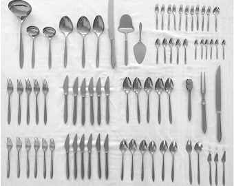Vtg 1959 73-Piece GERO ZILDURO FESTI By Dick Simonis Cutlery Set Dutch - Excellent Condition !