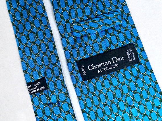 Vtg CHRISTIAN DIOR 100% SILK Twill Necktie Classi… - image 6