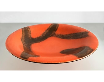 Rare Ca. 1930 VILLEROY & BOCH METTLACH Ceramic Decorative Plate Fruit Bowl - Mint Condition !