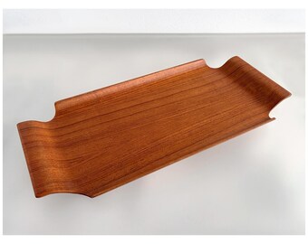 VTG IMPALA SWEDEN Teak Plywood Oblong Rectangle Tray Mid Century - Near Mint Condition !