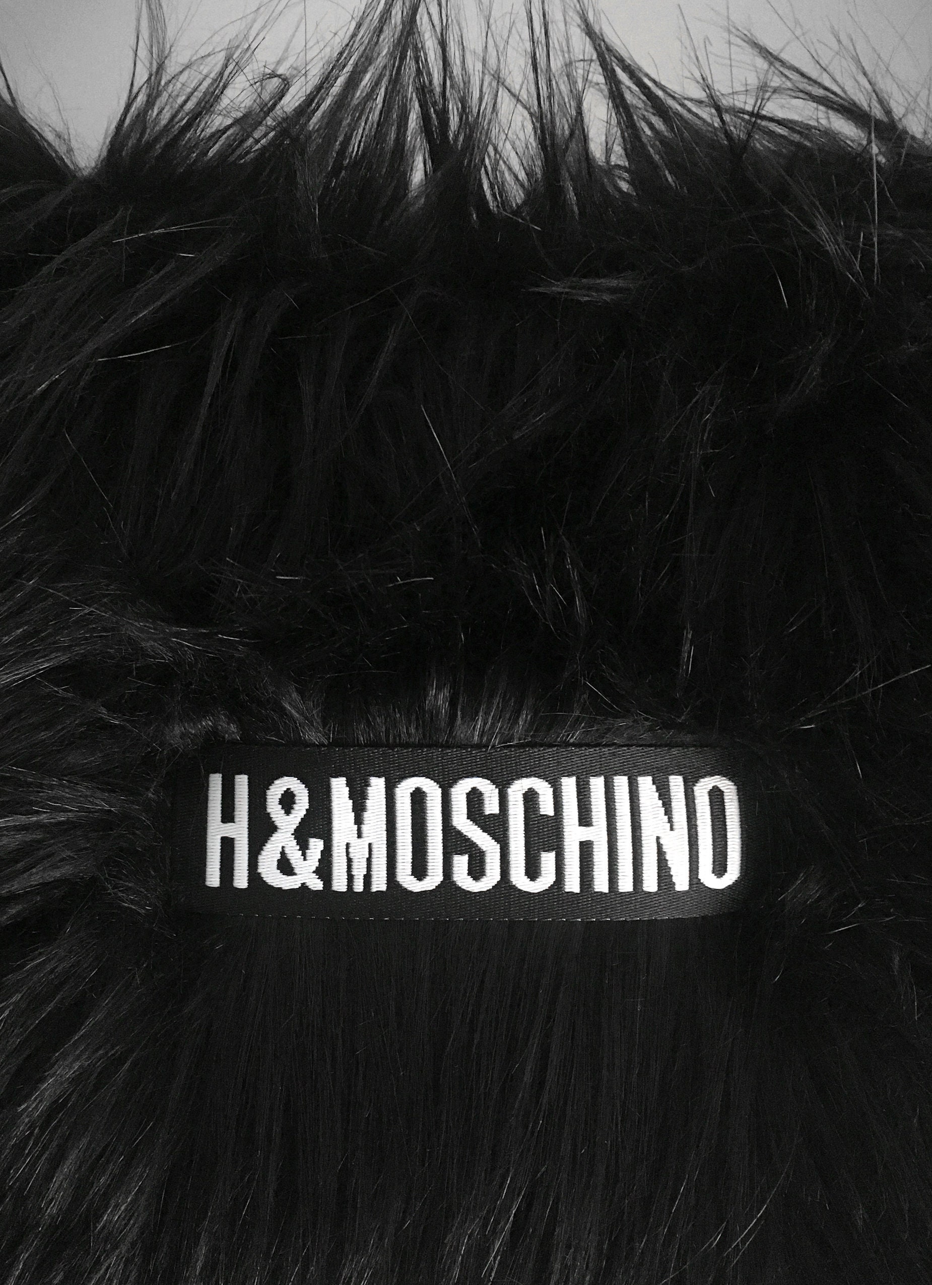 Moschino fur jacket h&m cheap