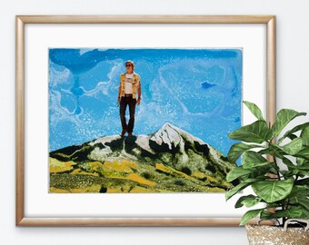 Brad Pitt Over Crested Butte Colorado Unframed Fine Art Print by Colorado Artist Robin Arthur | Mountain Art Paper Print in Various Sizes