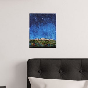 Colorado's North Fork Valley Under A Starry Night Unframed Fine Art Print on Paper by Paonia, CO Artist Robin Arthur Various Size Choices image 6