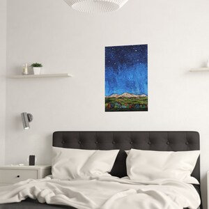 Colorado's North Fork Valley Under A Starry Night Unframed Fine Art Print on Paper by Paonia, CO Artist Robin Arthur Various Size Choices image 4