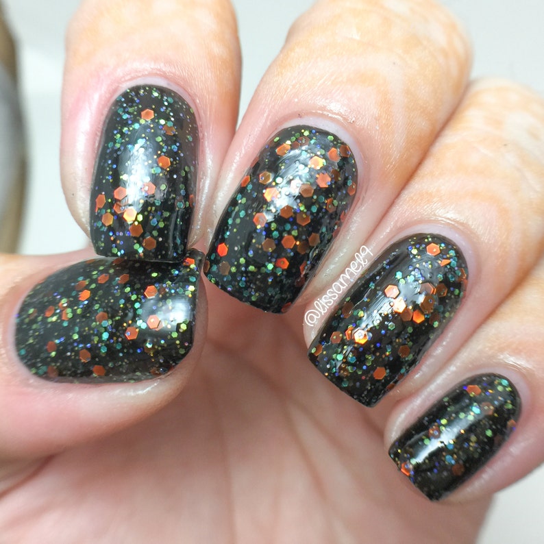 Pumpkin Carousel 12ml Glitter Nail Polish Halloween Nail Etsy