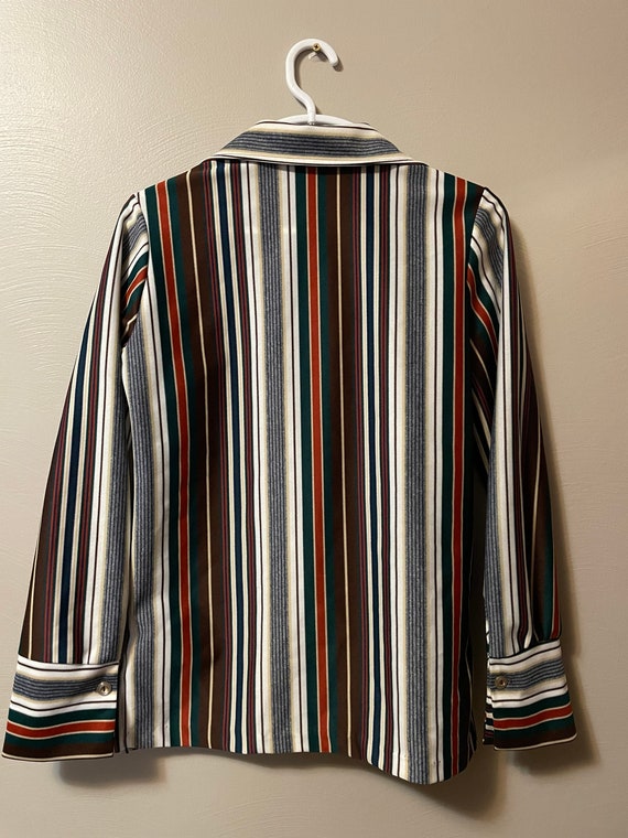 Vintage 1970s Polyester Blouse - image 2