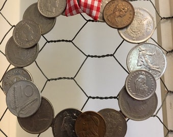 coin wreath