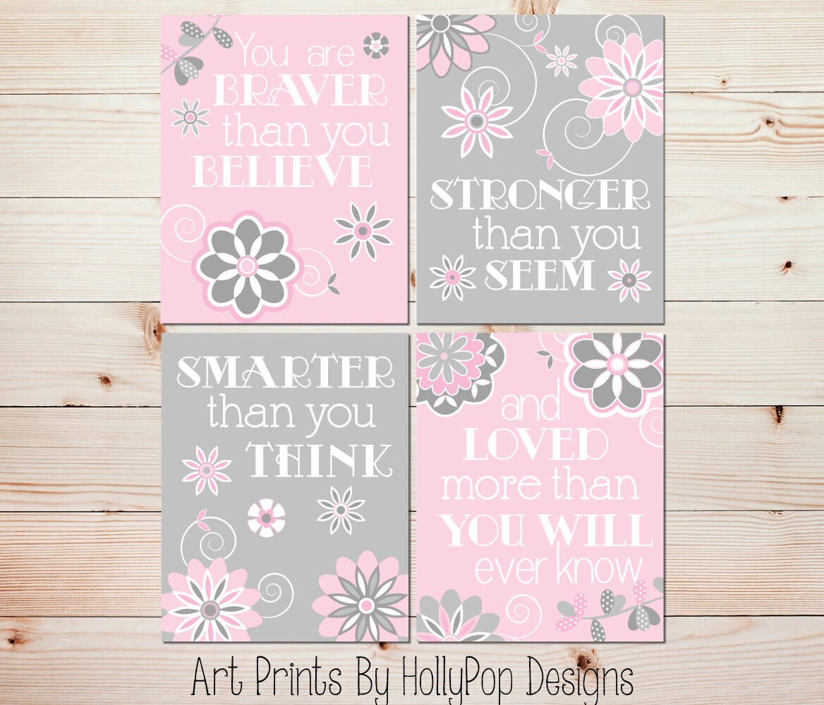 girl wall art pink