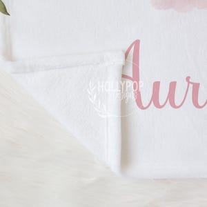 PERSONALIZED PINK PRINCESS Blanket, Toddler Girl Gift, Princess Baby Blanket, Custom Princess Name Blanket, Baby Shower Gift, Girl Birthday image 6