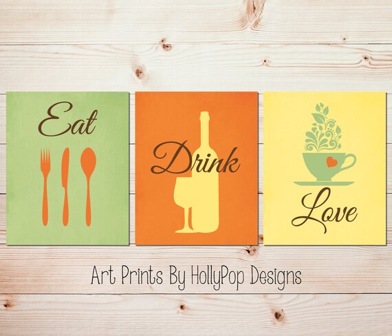 Essen Trinken Liebe Zitate Moderne Küche Küche Gabel Löffel Etsy