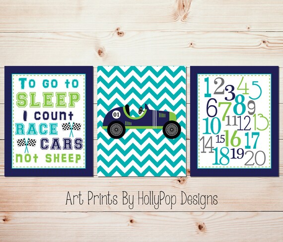 baby boy race car nursery