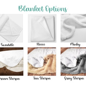 four different types of blanket options