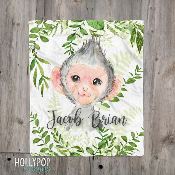 Monkey Blanket Etsy