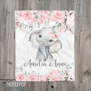 elephant lovey blanket