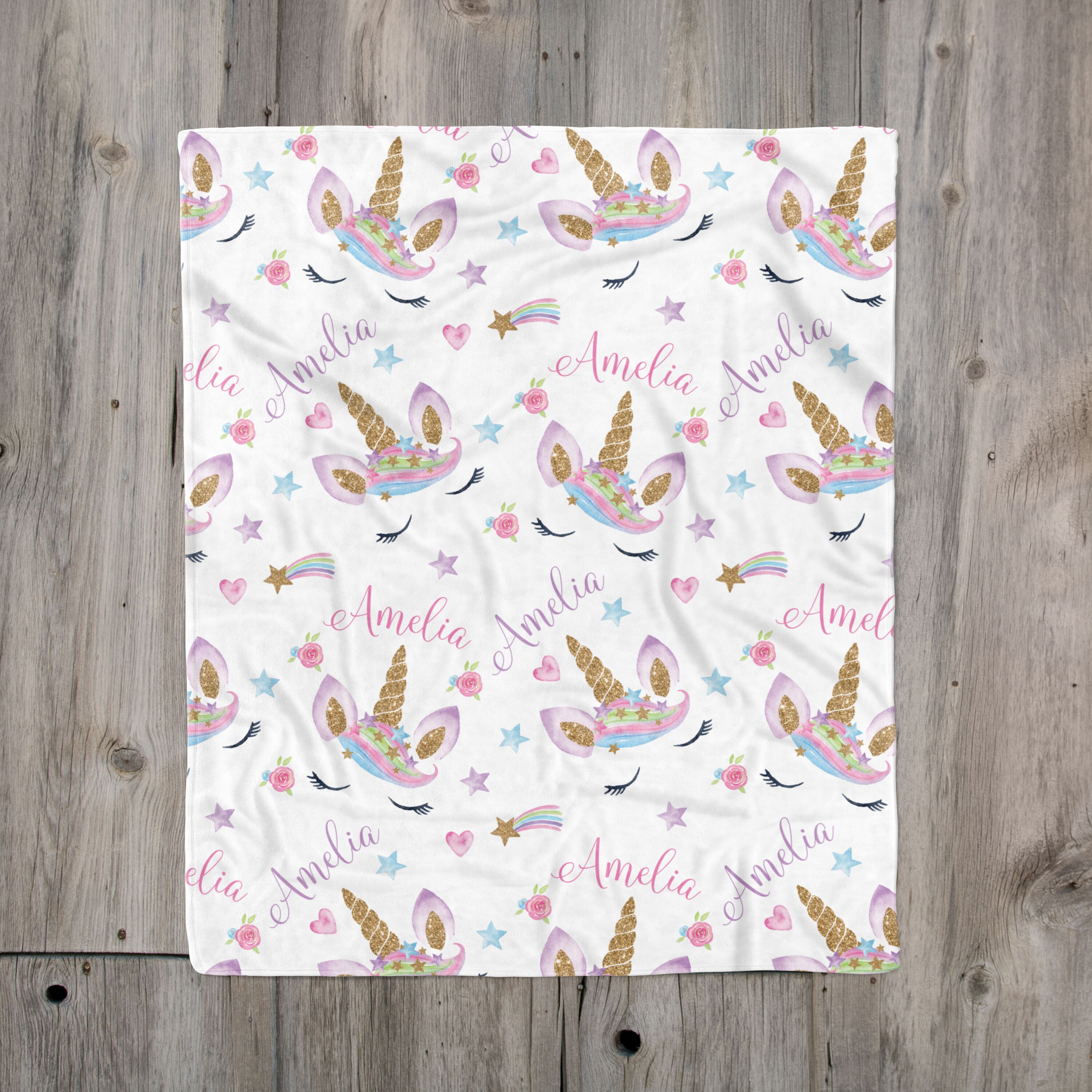 baby girl unicorn blanket