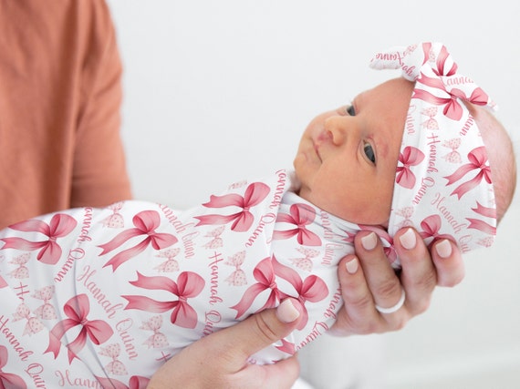 Bow swaddle girl sale