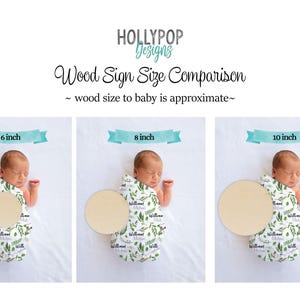 Letrero de hospital para bebés con diseño de abeja, letrero con estadísticas de nacimiento de abeja, regalo para baby shower con diseño de abeja, letrero redondo de madera con el nombre del bebé, accesorio para fotos de recién nacidos con diseño de abeja imagen 2