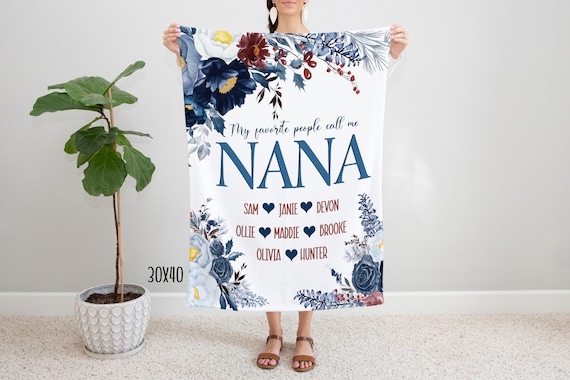 Nana blanket with names hotsell