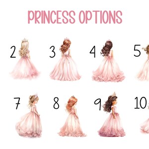 PERSONALIZED PINK PRINCESS Blanket, Toddler Girl Gift, Princess Baby Blanket, Custom Princess Name Blanket, Baby Shower Gift, Girl Birthday image 2