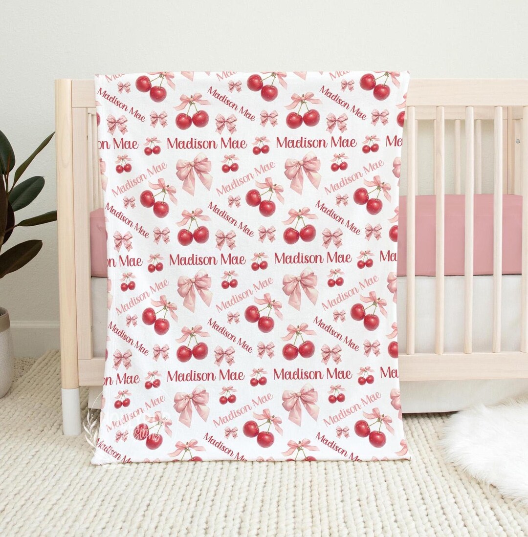 Pretty Bow Receiving Blanket by Baby Club Chic