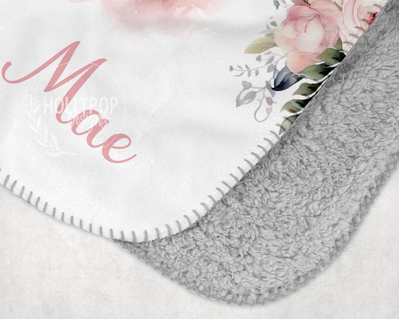 PERSONALIZED PINK PRINCESS Blanket, Toddler Girl Gift, Princess Baby Blanket, Custom Princess Name Blanket, Baby Shower Gift, Girl Birthday image 5