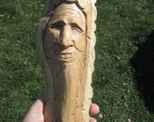 Tree Troll, Butternut Rustic Log Cabin Decor, Hand carved in Missouri, Gnome Elf Wizard