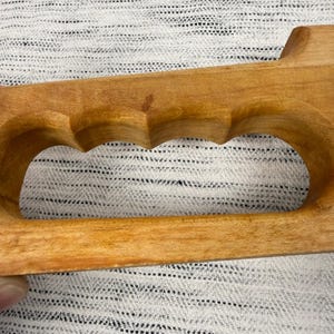 Vintage Wustof Trident Handheld Wooden Knife Sharpener 2900 Hand Tool Rustic image 3