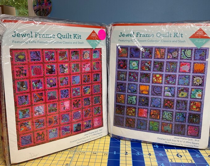 Jewel Frame Quilt Kit in Red or Blue. KITQTGP.REDJEWEL Or. Etsy