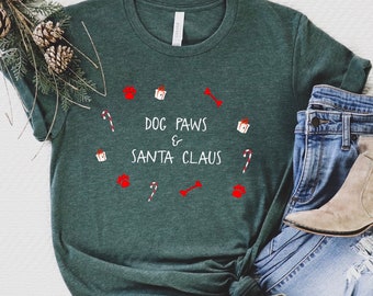 Dog Lover Shirt, Christmas Shirts for Dog Lover, Dog Shirt, Veterinarian gift, Dog Owner Tshirt, Christmas shirts, xmas dog Unisex tee