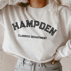 The Secret History Hampden College Literary Sweater Literature Dark Academia Sweatshirt Indie Clothes Greek Mythology Booktok Alt Clothes