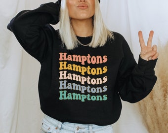 Hamptons Sweatshirt The Hamptons New York Sweatshirt Hamptons Shirt Hamptons Trendy Preppy Sweatshirt
